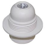 Lampholder E27 White with Ring