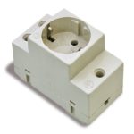 Socket schuko for Din rail