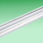 LED fluorescent fitting 120cm with louvre
