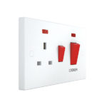 Cooker 2 gang with socket Classic