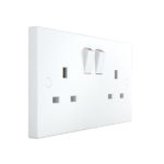 Socket 2 gang 13A Classic