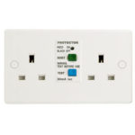 Socket 2 gang 13A RCD 30ma