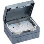 Socket 2 gang 13A with RCD 30ma IP66 Pilot