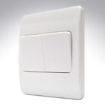 MK Switch 2 gang 2 way Large Rocker