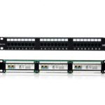 Patch panel 24 way 1u Cat5e