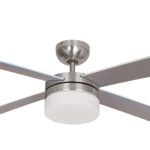 Barcelona Ceiling fan w/remote Matt Chrome