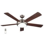 D52055 Ceiling fan w/remote Matt Chrome