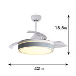 KBSY4296 Ceiling fan DC w/remote Retractable blade - Image 4