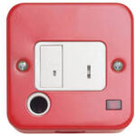 Metal Clad Fused Spur unswitch 13A Red