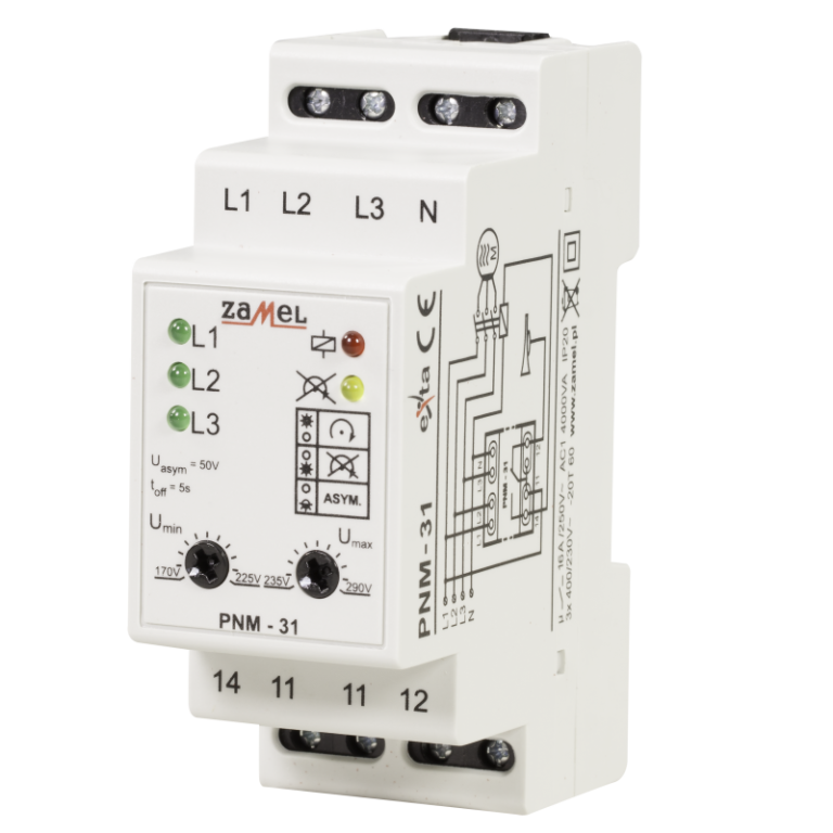 Phase Failure Voltage relay Three Phase Nicos Fotsios LTD