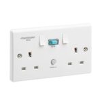Socket 2 gang 13A with RCD 10ma