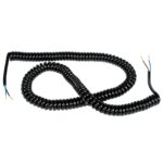 Flexible Cable 3*0.75 Spiral Black 6m