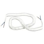 Flexible Cable 3*0.75 Spiral White 4m