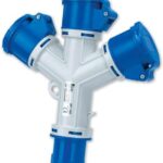 Plug 3 pin 16A Convert to 3 Socket 3p 16A