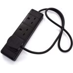 Extension Socket 4 gang 5m cable Black A493E5M