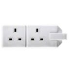 Extension Socket 2 gang White Els132