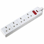 Extension Socket 4 gang White Els134