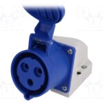 Socket 3 pin 32A IP44 HT123
