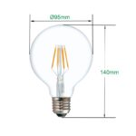 Led Filament G95 E27 6 watt 2700k