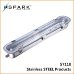 Fluorescent fitting 1x58w Staineless steel