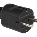 Plug Schuko Black