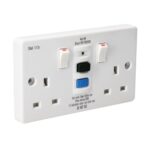 Socket 2 gang 13A RCD 30ma AXIOM