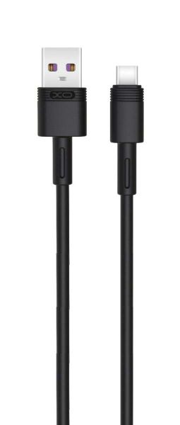 166cblack_1 USB cable to C Charging XO Fast Charging 5A - Image 1