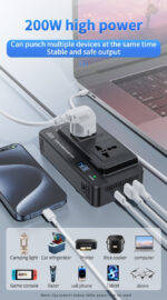 Car power inverter and multi-charging station 200w - Image 6