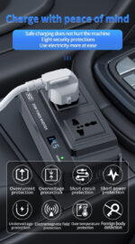 Car power inverter and multi-charging station 200w - Image 4