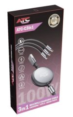 USB Cable 3 IN 1 Lightning Type-C Micro Multi-Charging Cable - Image 2