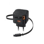 Charger USB  XO 2.4A 20 watt Fast Retractable cable A+C