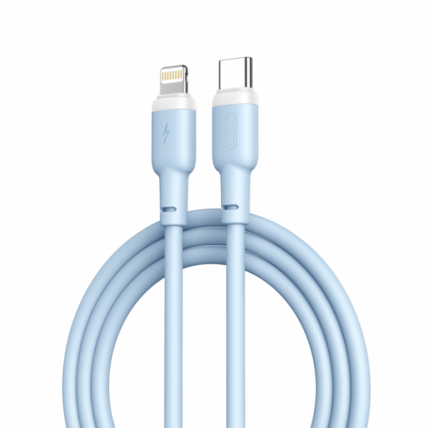 l_13_ USB Charger C to lightning 1m blue XO - Image 1