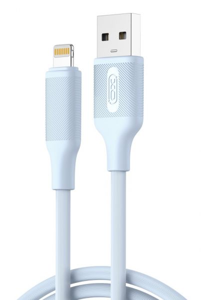 nb265_04_7_ USB Charger A to lightning 1m blue XO - Image 1