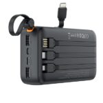 Power Bank 20,000mAh with Built-in USB-A, USB-C, Micro USB & Lightning Cables - Image 7