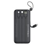 Power Bank 20,000mAh with Built-in USB-A, USB-C, Micro USB & Lightning Cables - Image 3