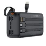Power Bank 30,000mAh with Built-in USB-A, USB-C, Micro USB & Lightning Cables - Image 4