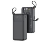 Power Bank 30,000mAh with Built-in USB-A, USB-C, Micro USB & Lightning Cables